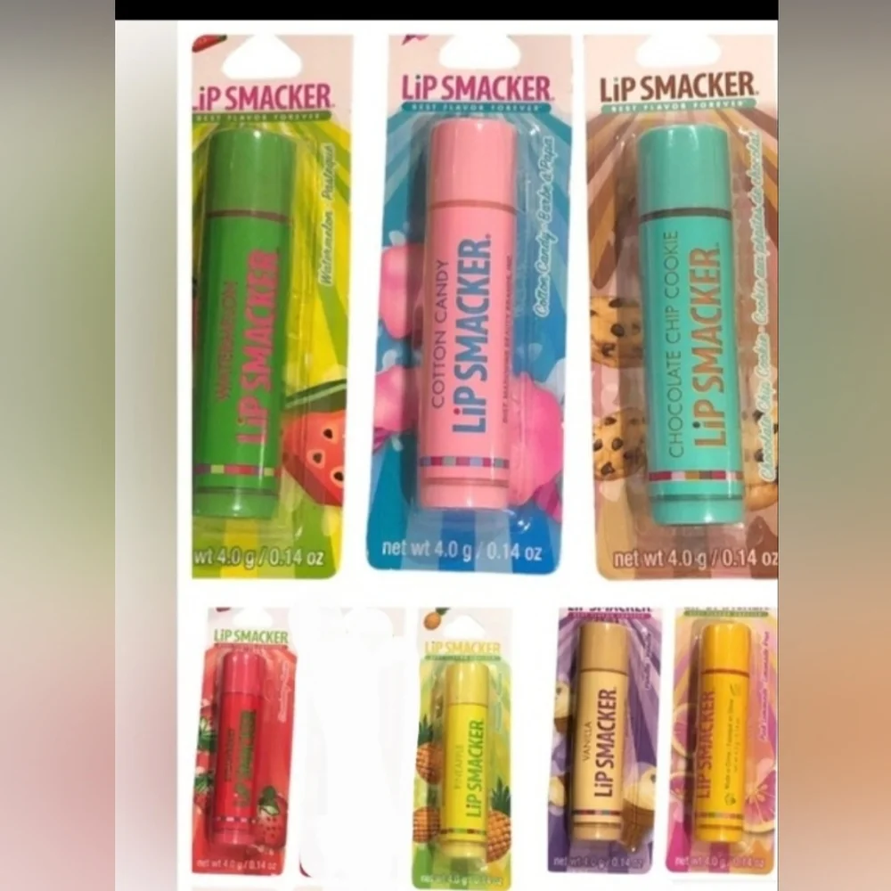 2pc best flavor forever‎ lip smacker lip balms in 9 flavors new FREE
